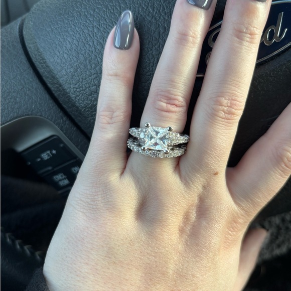 Vintage Diamond Nexus “Pompeii” Sz6 gorgeous SIMULATED DIAMOND CZ 14kWG w/papers - Picture 8 of 8